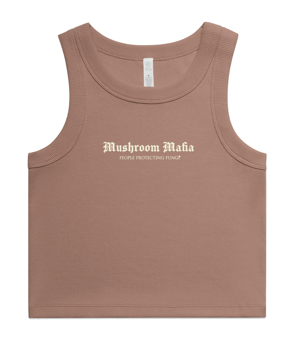 Mushroom Mafia Cropped Tank